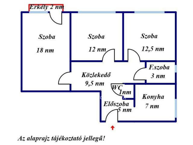 Eladó panellakás, Gyulán 39.5 M Ft, 3 szobás