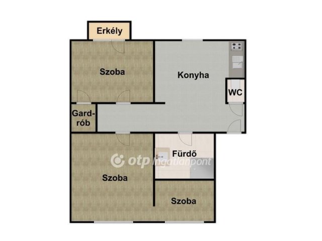 Kiadó téglalakás, albérlet, Debrecenben 220 E Ft / hó