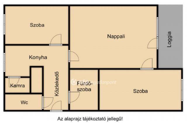 Eladó téglalakás, Hajdúszoboszlón 55 M Ft, 3 szobás