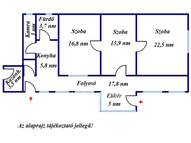 Eladó családi ház, Gyulán 52.9 M Ft, 3 szobás
