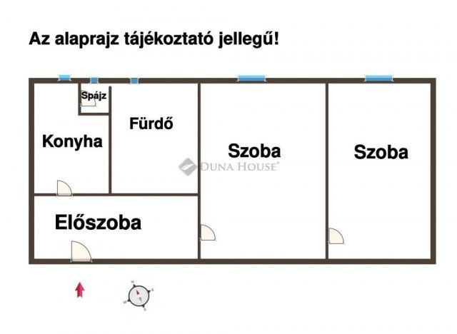 Eladó téglalakás, Pécsett 22 M Ft, 2 szobás