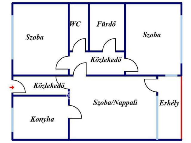 Eladó téglalakás, Nyíregyházán 59.9 M Ft, 3 szobás