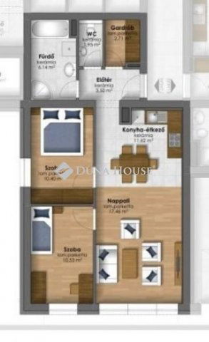 Eladó téglalakás, Szombathelyen 61.9 M Ft, 3 szobás