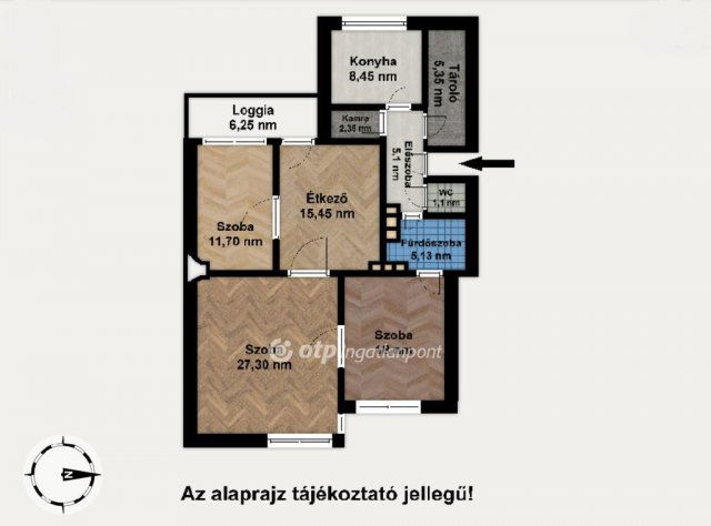 Eladó téglalakás, Győrött 77.9 M Ft, 3+1 szobás