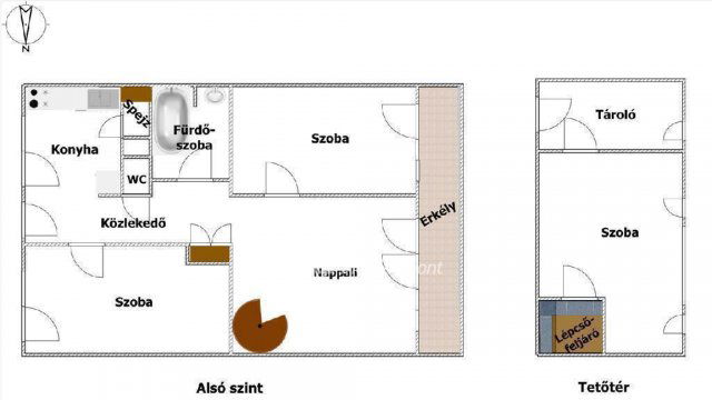 Eladó téglalakás, Egerben 60 M Ft, 4 szobás