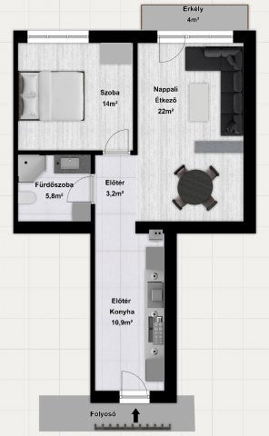 Eladó téglalakás, Budapesten, VII. kerületben 89.9 M Ft