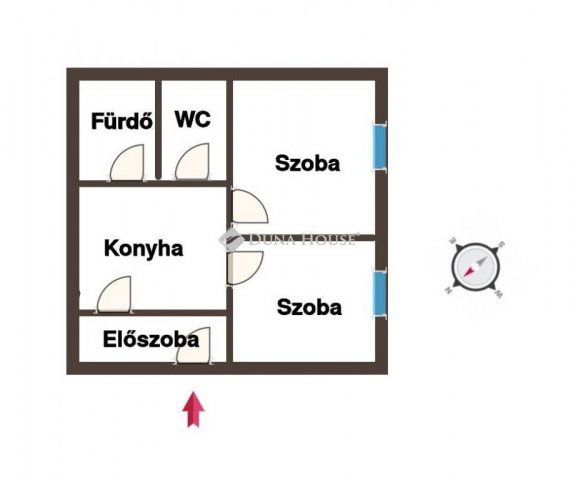 Eladó családi ház, Szajolon, Napsugár úton 25 M Ft, 2 szobás