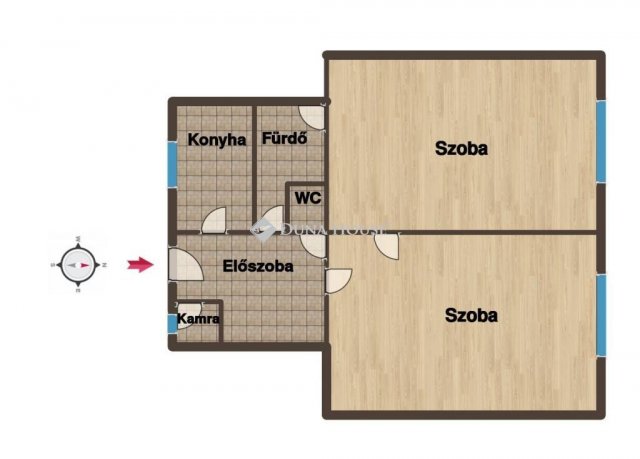 Eladó téglalakás, Győrött 60.85 M Ft, 2 szobás