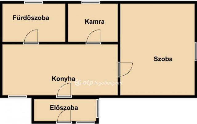 Eladó családi ház, Debrecenben 55 M Ft, 1 szobás