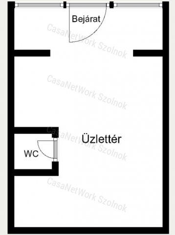 Kiadó üzlethelyiség, Szolnokon 180 E Ft / hó, 1 szobás