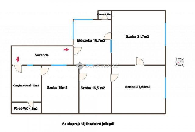 Eladó családi ház, Szakcson 9.5 M Ft, 4 szobás