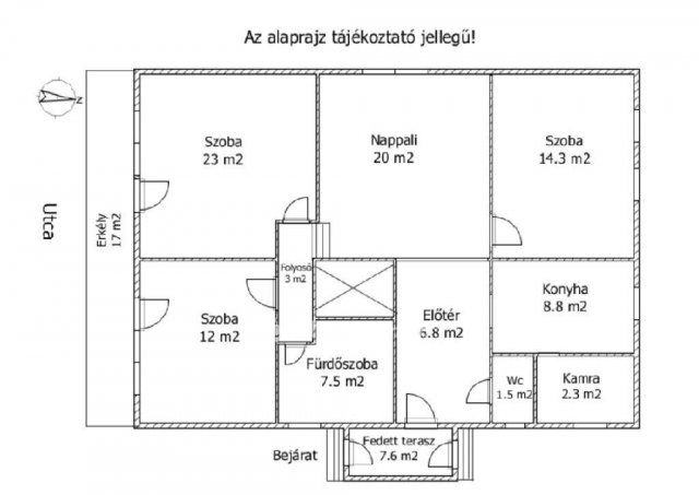 Eladó téglalakás, Győrött 73.9 M Ft, 4 szobás