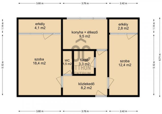 Eladó panellakás, Nagykanizsán 28.5 M Ft, 2 szobás