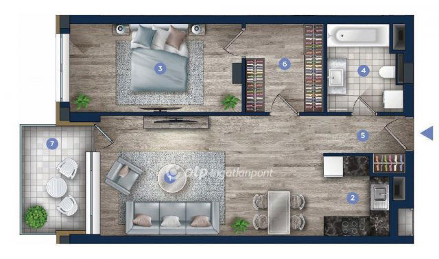 Eladó téglalakás, Budapesten, XIII. kerületben 87.79 M Ft