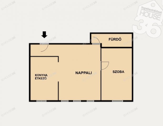 Kiadó iroda, Kecskeméten 220 E Ft / hó, 2 szobás