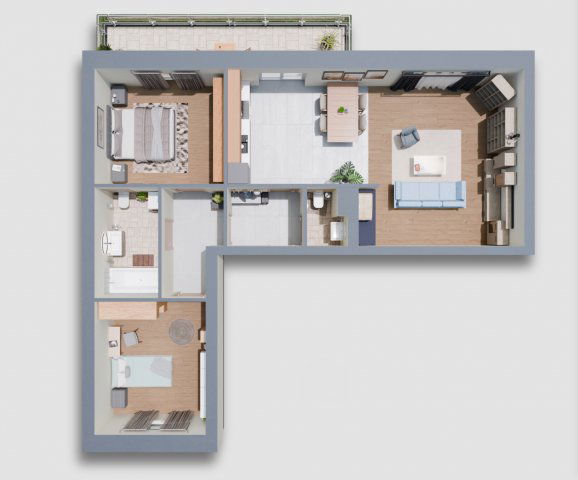 Eladó téglalakás, Kecskeméten 102.7 M Ft, 3 szobás