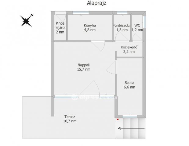 Eladó nyaraló, Alsóörsön 57 M Ft, 1+1 szobás