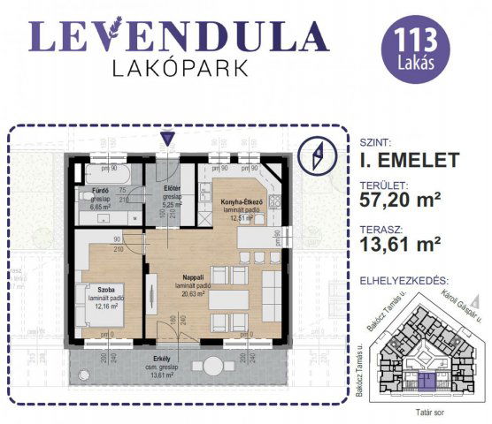 Eladó téglalakás, Kecskeméten 83.2 M Ft, 2 szobás
