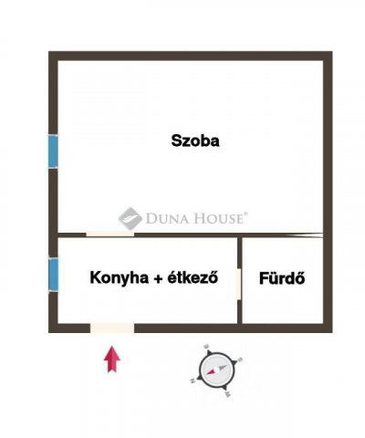 Eladó téglalakás, Budapesten, VI. kerületben 53.9 M Ft, 1 szobás