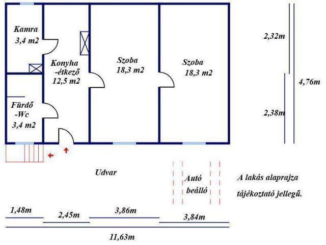 Eladó téglalakás, Kecskeméten 44.95 M Ft, 2 szobás