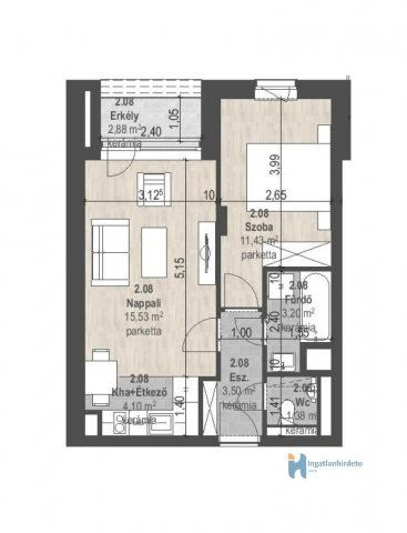 Eladó téglalakás, Budapesten, XIII. kerületben 75.073 M Ft