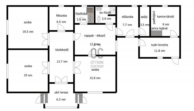 Eladó családi ház, Tiszakanyáron 15.9 M Ft, 3 szobás