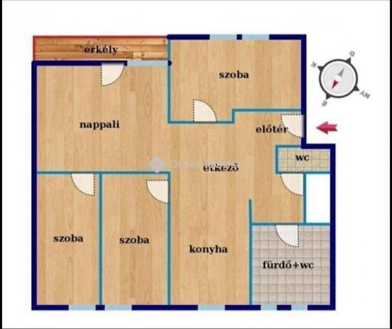 Eladó téglalakás, Kecskeméten 86 M Ft, 4 szobás