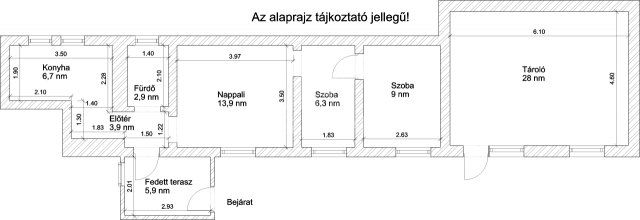 Eladó családi ház, Dunaharasztin 53 M Ft, 2+1 szobás