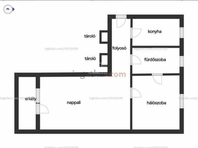 Eladó téglalakás, Budapesten, IX. kerületben 74.9 M Ft, 2 szobás