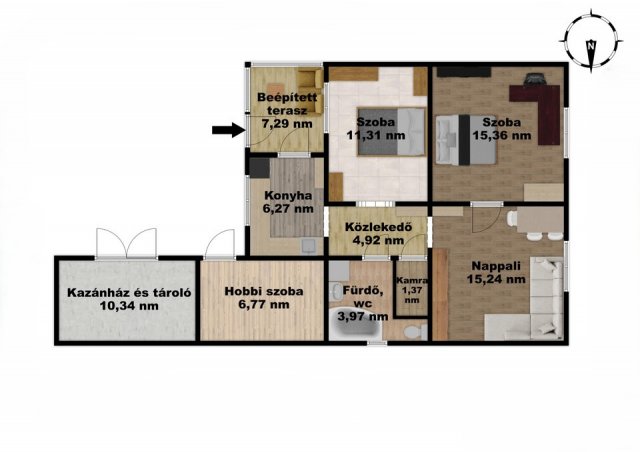 Eladó családi ház, Lőrinciben 38.5 M Ft, 3 szobás