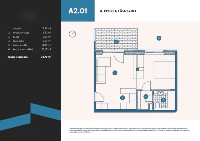 Eladó téglalakás, Vámosszabadin 43.2 M Ft, 1 szobás