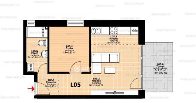 Eladó téglalakás, Hegyeshalomban 39.74 M Ft, 2 szobás