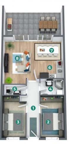 Eladó téglalakás, Balatonszemesen 129.9 M Ft, 3 szobás