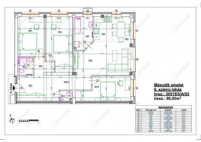 Eladó téglalakás, Miskolcon 79 M Ft, 4 szobás