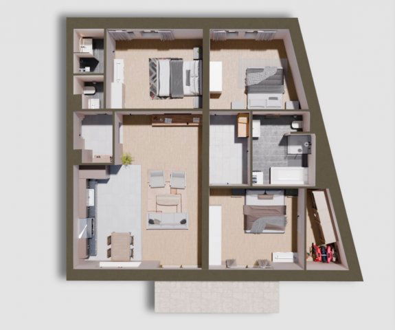 Eladó téglalakás, Kecskeméten 125 M Ft, 3 szobás