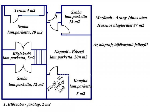 Eladó családi ház, Mezőcsáton 19 M Ft, 3 szobás