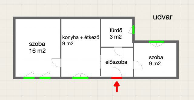 Eladó téglalakás, VII. kerületben, Rottenbiller utcában