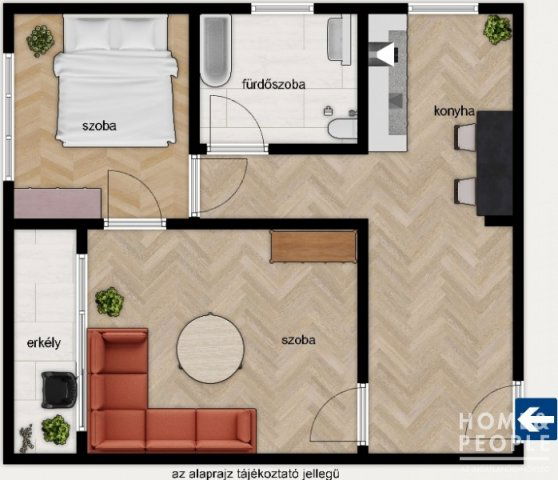 Eladó téglalakás, Szegeden 52.99 M Ft, 2 szobás