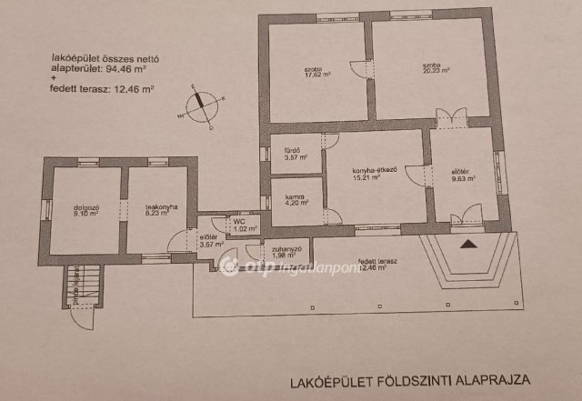 Eladó nyaraló, Jászkarajenőn 79.8 M Ft, 3 szobás