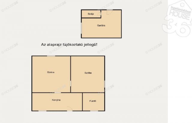 Eladó családi ház, Kunszálláson 41.95 M Ft, 2 szobás