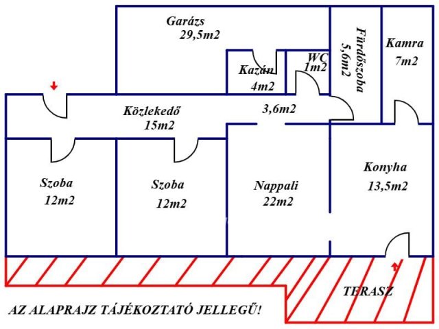 Eladó mezogazdasagi ingatlan, Sarkadon 60 M Ft, 3 szobás