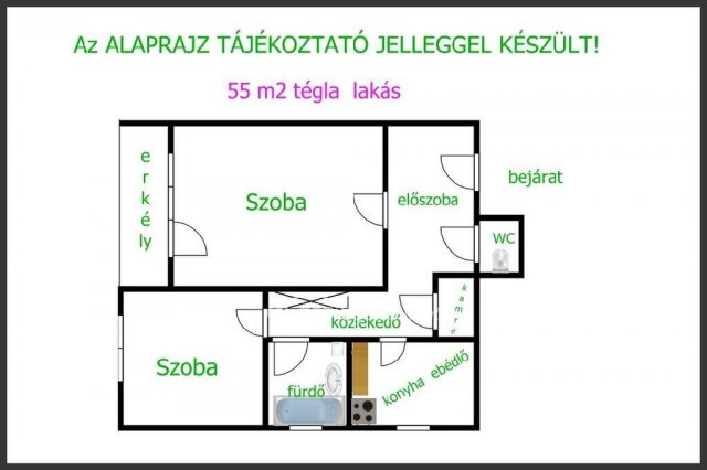 Eladó téglalakás, Hajdúböszörményen 43.9 M Ft, 2 szobás