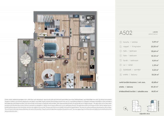 Eladó téglalakás, Budapesten, XIII. kerületben 108.99 M Ft