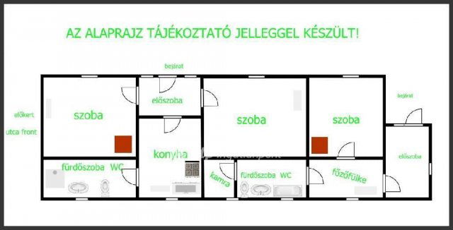 Eladó családi ház, Tiszavasváriban 16 M Ft, 3 szobás