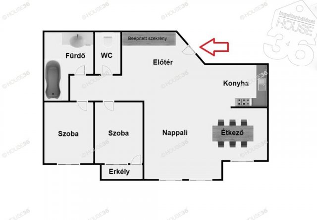 Kiadó téglalakás, albérlet, Kecskeméten 250 E Ft / hó