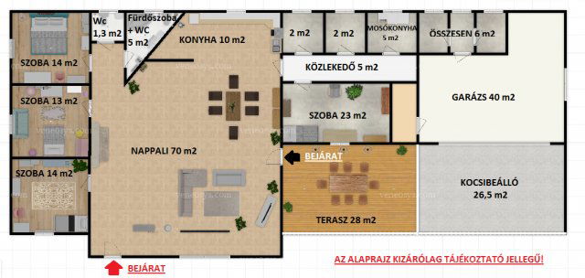 Eladó családi ház, Majosházán 95 M Ft, 4 szobás