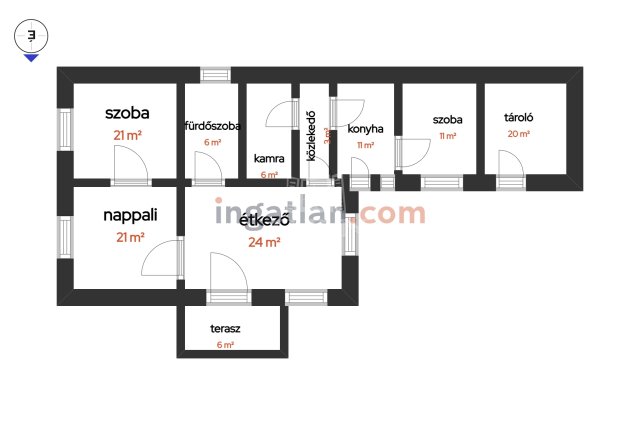 Eladó családi ház, Pilisen 70 M Ft, 3 szobás