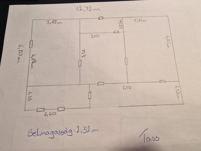 Eladó családi ház, Tasson 12 M Ft, 2 szobás