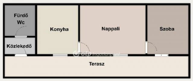 Eladó téglalakás, Debrecenben 55.9 M Ft, 2 szobás