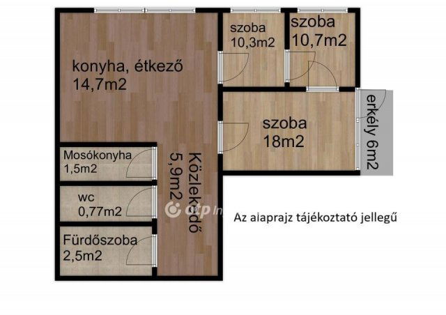 Eladó panellakás, Nyíregyházán 49.9 M Ft, 3 szobás